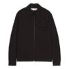 Off-White Herre SS22 Logo Twill-trykk Ensfarget Langermet Versjon Svart Skjorte