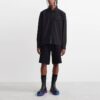 Off-White Herre SS22 Logo Twill-trykk Ensfarget Langermet Versjon Svart Skjorte