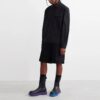 Off-White Herre SS22 Logo Twill-trykk Ensfarget Langermet Versjon Svart Skjorte