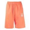 Off-White Herre SS22 Merke-logo-trykk Elastisk linning Rette Shorts Vanlig versjon Oransje