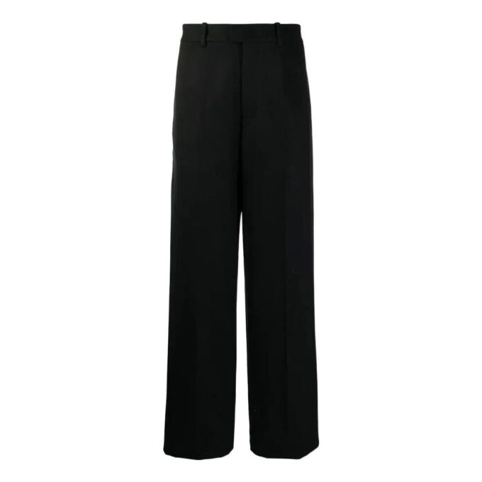 Off-White Herre SS22 Midt i livet Ensfarget Rett Casual Bukser/Lange bukser Versjon Svart