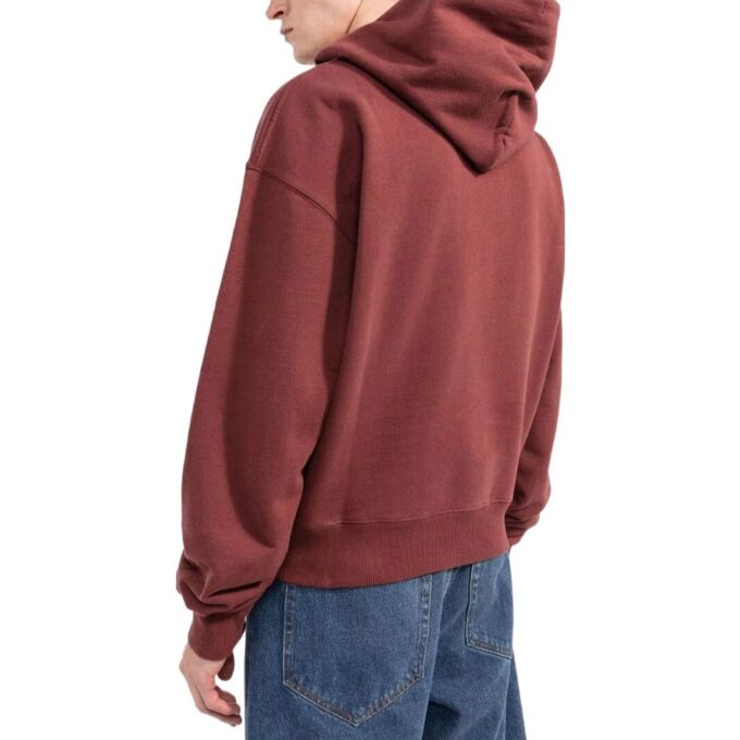 Off-White Herre SS22 Mønster Logo Hette Langermet Versjon Vinrød