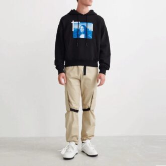Off-White Herre SS22 Mona Lisa-maleri Svart Off-White Herre SS22 Mona Lisa-maleri Svart