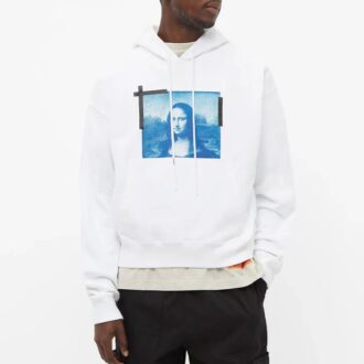 Off-White Herre SS22 Mona Lisa-trykk Hvit