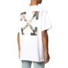Off-White Herre SS22 Pilmønster Løs kortærmet hvit T-skjorte med Arrows-mønster