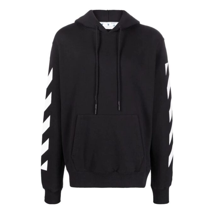 Off-White Herre SS22 Pilmønstertrykk Løs passform Høst Svart
