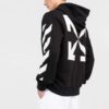 Off-White Herre SS22 Pilmønstertrykk Løs passform Høst Svart