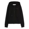 Off-White Herre SS22 Printing Zipper Jacket Svart