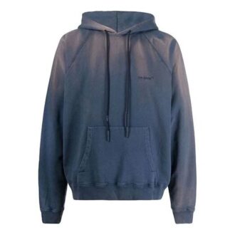 Off-White Herre SS22 Pullover med raglanermer i gradientblått