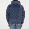 Off-White Herre SS22 Pullover med raglanermer i gradientblått