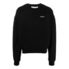 Off-White Herre SS22 Rundhalset genser med Arrows-mønster, løs passform, svart