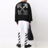 Off-White Herre SS22 Rundhalset genser med Arrows-mønster, løs passform, svart