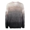 Off-White Herre SS22 Rundhalset gradient-pullover i ull, grå