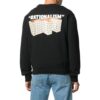 Off-White Herre SS22 Rundhalset mønster Alfabet-trykk Pullover Langermet versjon Svart