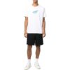 Off-White Herre SS22 Rundhalset pullover med broderi, kort shorts, hvit T-skjorte
