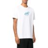 Off-White Herre SS22 Rundhalset pullover med broderi, kort shorts, hvit T-skjorte