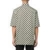 Off-White Herre SS22 rutete heltrykk revers kortærmet løs passform grønn skjorte