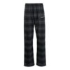 Off-White Herre SS22 rutete, rette fritidsbukser/bukser, svart