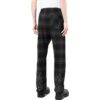 Off-White Herre SS22 rutete, rette fritidsbukser/bukser, svart