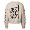Off-White Herre SS22 Rygg Klassisk Logo-trykk Rundhals Langermet Vanlig versjon