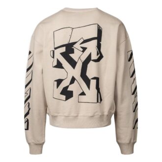 Off-White Herre SS22 Rygg Klassisk Logo-trykk Rundhals Langermet Vanlig versjon
