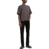 Off-White Herre SS22 Rygg Klassisk Logo-trykk Rundhalset Kortærmet Vanlig versjon Brun T-skjorte