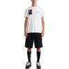 Off-White Herre SS22 Ryggmaling Trykk Rundhalset Kortærmet Hvit T-skjorte