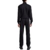 Off-White Herre SS22 Side Logo Snøring Rett Sportsbukser/Joggebukser Vanlig versjon Svart