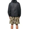 Off-White Herre SS22 Splicing Retro Sports Logo Jacquard Glidelåsjakke med hette Svart
