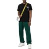 Off-White Herre SS22 Stripe Alfabet-trykk Shorts Kortærmet versjon Svart