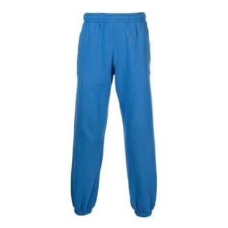 Off-White Herre SS22 Stripe Logo-trykk Casual Sportsbukser/Joggebukser Blå