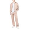 Off-White Herre SS22 Stripe Splicing Høy Krage Glidelås Langermet Versjon Khaki Jakke