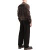 Off-White Herre SS22 Stripe-trykk Glidelås Langermet jakke Løs passform Brun