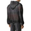 Off-White Herre SS22 Stripet hettegenser med lange ermer, svart