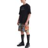 Off-White Herre SS22 T-skjorte med pilmønster, rund hals, korte ermer og løs passform, svart