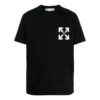Off-White Herre SS22 T-skjorte med piltrykk, kort ermet, svart Short