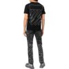 Off-White Herre SS22 T-skjorte med trykk på ryggen, shorts, korte ermer, svart