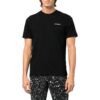 Off-White Herre SS22 T-skjorte med trykk på ryggen, shorts, korte ermer, svart