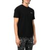 Off-White Herre SS22 T-skjorte med trykk på ryggen, shorts, korte ermer, svart