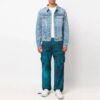 Off-White Herre SS22 Tie Dye Cargo Casual Lange bukser/bukser Blå