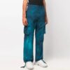 Off-White Herre SS22 Tie Dye Cargo Casual Lange bukser/bukser Blå