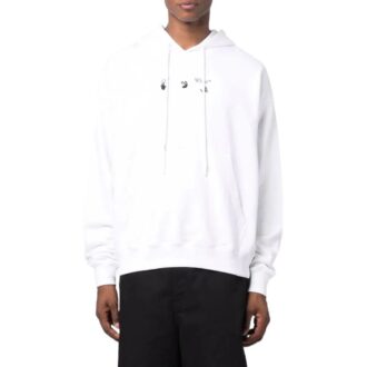 Off-White Herre SS22 Tre- og pilmønster, hvit