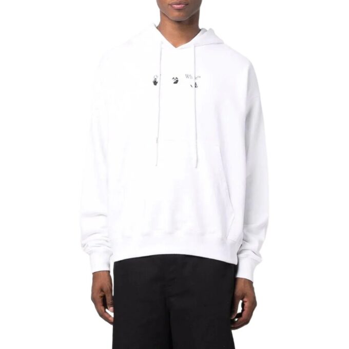 Off-White Herre SS22 Tre- og pilmønster, hvit