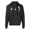 Off-White Herre SS22 Trykk, hette, langermet versjon, svart