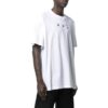 Off-White Herre SS22 Trykk på brystet Rundhalset Pullover Kortærmet Hvit T-skjorte