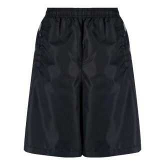 Off-White Herre SS22 Twill-trykk Elastisk linning Rette shorts Vanlig versjon Svart