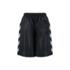 Off-White Herre SS22 Twill-trykk Elastisk linning Rette shorts Vanlig versjon Svart