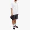 Off-White Herre SS22 Twill-trykk Elastisk linning Rette shorts Vanlig versjon Svart