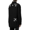 Off-White Herre SS22-versjon med logo-trykk, rutete jakke med lommer og revers, svart