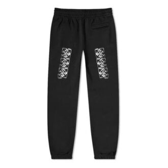 Off-White Herre Stancil Svart Sportbukser/Joggebukser